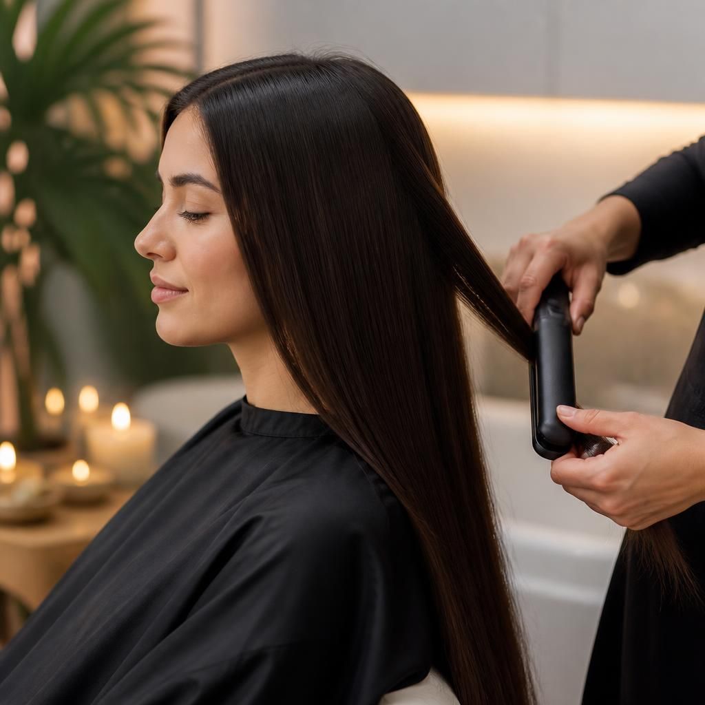 Professional Hair Straightening Treatment